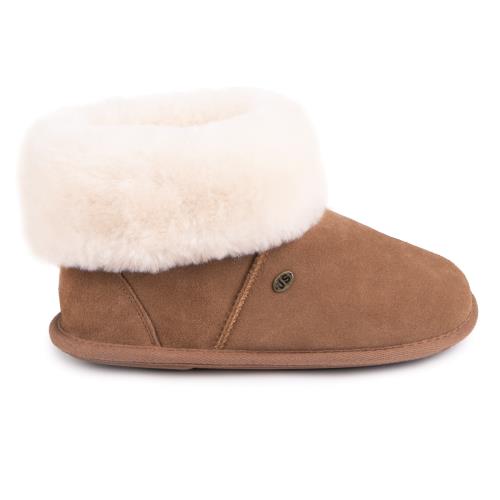 Ladies Albery Sheepskin Slipper Chestnut Extra Image 1